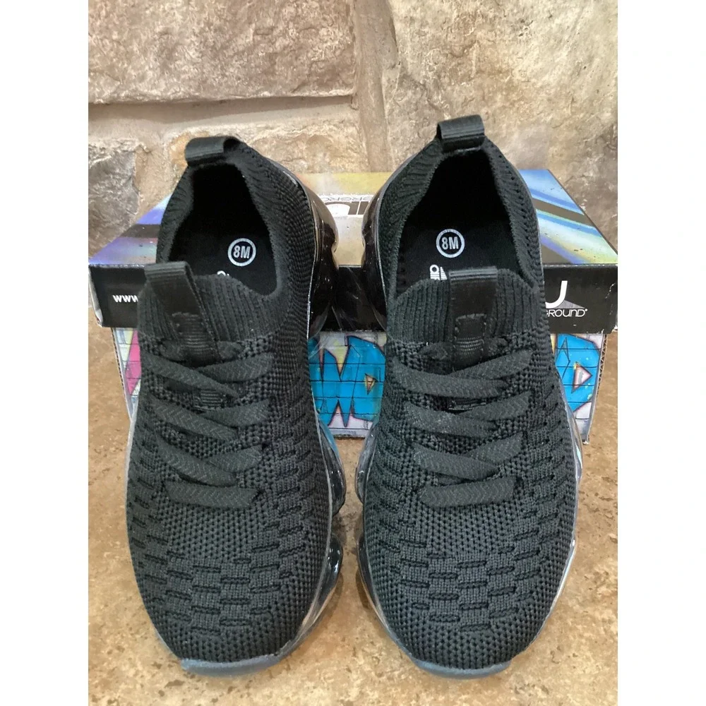 Air Underground Miller 2 Fade Kids Toddler Size 9 Black Knit Sneakers New